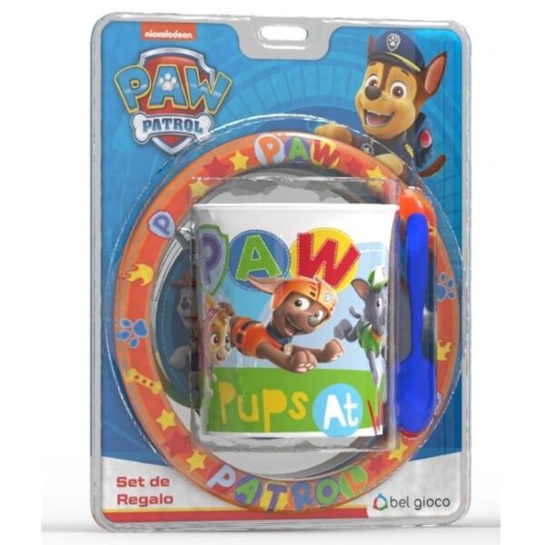 SET BOWL+TAZA C/CUCH.PAW PATROL