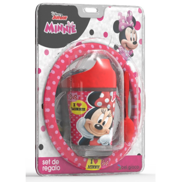 SET BOWL+VASO TOMASOLITO C/CUCH.MINNIE