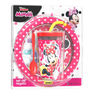 SET PLATO+VASO SPORT C/CUCH.MINNIE