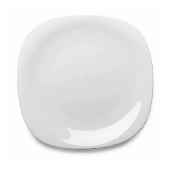 PLATO HONDO M.BLANCA CUADRADA