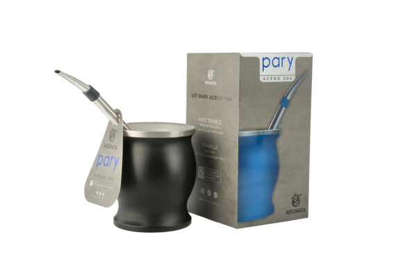 SET MATE ACERO PARY C/BOMBILLA REUNATA