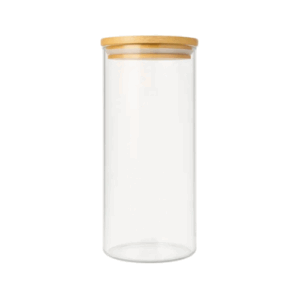 FRASCO VIDRIO T/MADERA X1200ML.COOL BAZAR