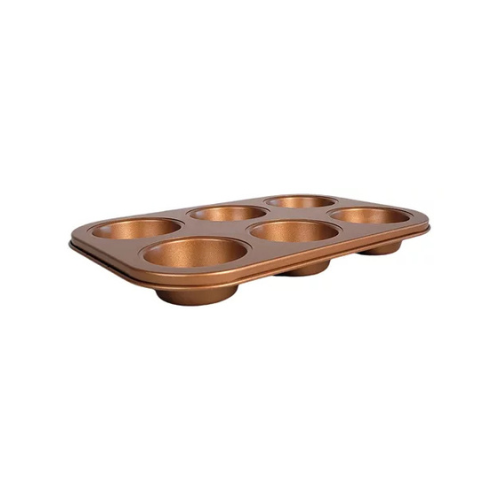 MOLDE MUFFINS X6 LINEA COBRE - JOVIFEL - Imagen 4
