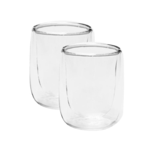 SET X2 TAZA MOCHA D.VIDRIO 250CC.LARHAUS