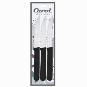 SET X3 CUCHILLO M/NEGRO CAROL