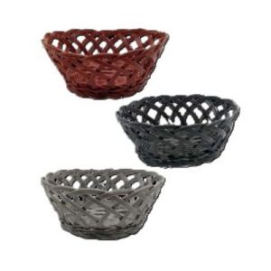 CESTA OVAL CALADA RATAN 21X17X5 SF