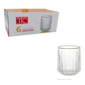 SET X6 VASOS WHISKY B.DORADO 315CC SF