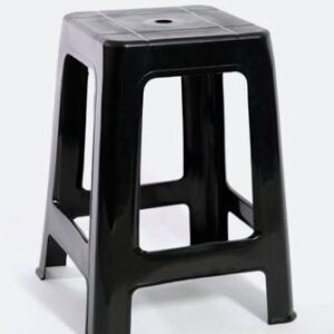 BANQUETA APILABLE NEGRA PLAST.COLORES