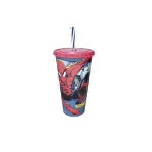VASO 700ML.C/SORBETE SPIDERMAN 867853 PLASUTIL